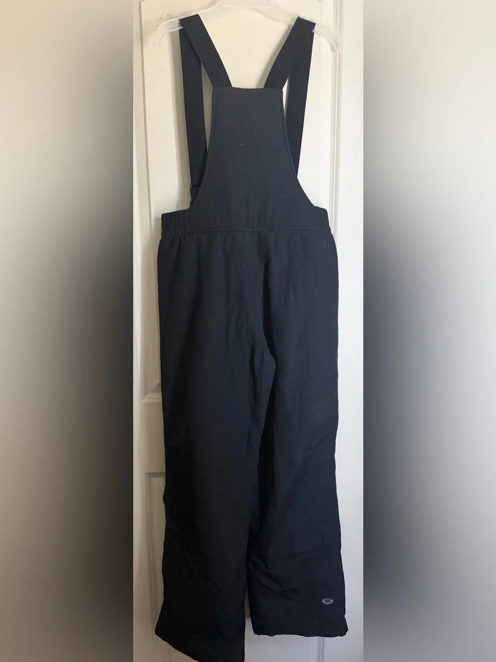 Men's Black Insulated Snow Bib Pants with Adjustable Suspenders